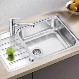 Blanco Lantos XL 6 - Évier, 780x500 mm, avec commande du vidage, inox brossé 523140