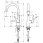 Hansgrohe Talis M51 - Mitigeur d’évier 260 avec bec rotatif, chrome 72810000