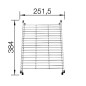 Blanco Accessoires - Grille d'évier, 251x384 mm, inox 234795