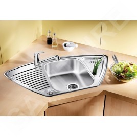 Blanco Tipo 9 - Évier, 930x510 mm, avec commande de vidage, inox 526338