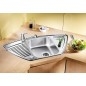 Blanco Tipo 9 - Évier, 930x510 mm, avec commande de vidage, inox 526338