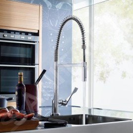Axor Citterio - Mitigeur d’évier Semi-Pro avec douchette extractible, chrome 39840000