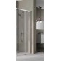Kermi NICA - Porte de douche C2R, 120x200 cm, argent brillant/verre transparent NIC2R12020VPK