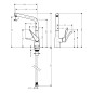 Hansgrohe Metris New - Mitigeur de cuisine 320 avec bec rotatif, chrome 14822000 Hansgrohe Metris New - Mitigeur de cuisine 320 avec bec rotatif, chrome 14822000