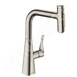 Hansgrohe M71 - Mitigeur d'évier M7117-H240 avec douchette extractible, sBox, finition inox 73817800