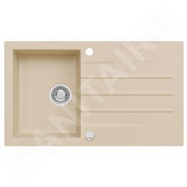 Alveus Cortina - Évier en granit 860x500 mm, avec commande de vidage, beige 1133450