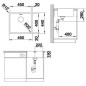 Blanco Andano 450 - Évier, 490x440 mm, bordure plate, inox 522961 Blanco Andano 450 - Évier, 490x440 mm, bordure plate, inox 522961