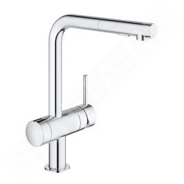 Grohe Minta - Mitigeur d'évier avec douchette extractible, chrome 31558000