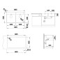 Blanco Andano 400 - Évier 865x500 mm avec commande excentrique PushControl, inox 525249 Blanco Andano 400 - Évier 865x500 mm avec commande excentrique PushControl, inox 525249
