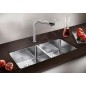 Blanco Andano 400 - Évier, 865x440 mm, InFino, inox 522987
