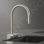 Hansgrohe M81 - Mitigeur d'évier Aquno Select avec bec extractible et jet plat, sBox, simili inox 73837800