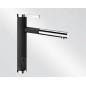 Blanco Linee S - Mitigeur d'évier avec bec extractible, noir / chrome 526171