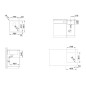 Blanco Solis 340 - Évier, 380x440 mm, inox brossé 526115 Blanco Solis 340 - Évier, 380x440 mm, inox brossé 526115
