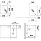 Blanco Supra 340 - Évier, 370x430 mm, inox brossé 518199 Blanco Supra 340 - Évier, 370x430 mm, inox brossé 518199