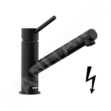 Blanco Kano S - Mitigeur d'évier avec bec extractible, noir mat 527653