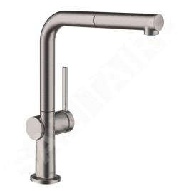 Hansgrohe M54 - Mitigeur d’évier Talis avec douchette extractible, chrome noir brossé 72808340