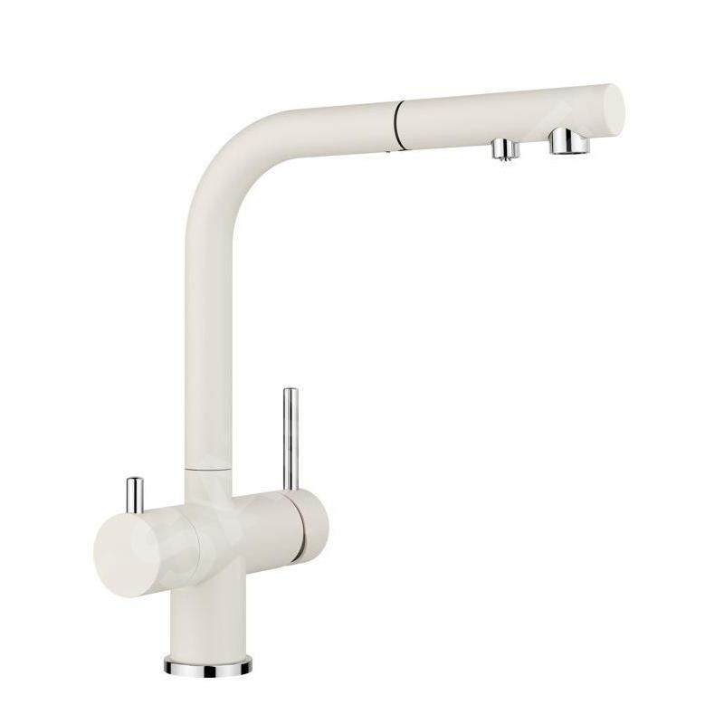 Blanco Fontas S II - Mitigeur d'évier avec bec extractible et fonction filtrante, blanc doux 526947