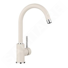 Blanco Mida - Mitigeur d'évier, blanc doux/chrome 526966
