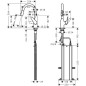 Hansgrohe Focus M42 - Mitigeur d'évier M4216-H180 avec douchette extractible, sBox, chrome 71821000