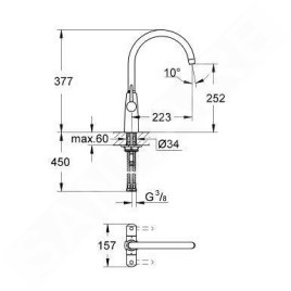 Grohe Ambi - Mitigeur d'évier, chrome 30189000