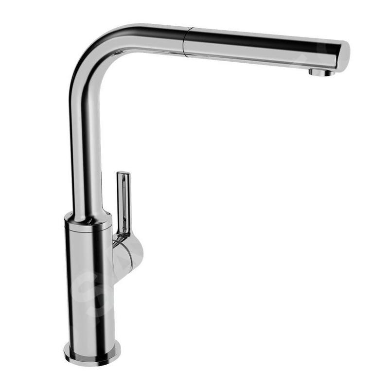 Hansa Ronda - Mitigeur d’évier avec douchette extractible, chrome 54912273 Hansa Ronda - Mitigeur d’évier avec douchette extractible, chrome 54912273