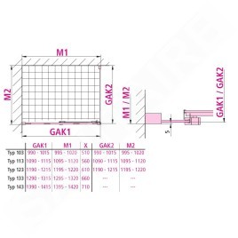 Kermi NICA - Porte de douche D2L 133x200 cm, gauche, argent brillant/verre transparent NID2L13320VPK