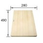 Blanco Accessoires - Planche à découper Collectis, 490x280 mm, érable 235844 Blanco Accessoires - Planche à découper Collectis, 490x280 mm, érable 235844