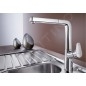 Blanco Avona S - Mitigeur d’évier avec douchette extractible, chrome 521277