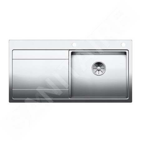 Blanco Divon II - Évier, 1000x510 mm,avec égouttoir et commande excentrique , inox 521660