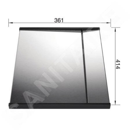Blanco Accessoires - Égouttoir 361x414 mm, inox/plastique 223067