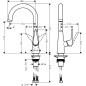 Hansgrohe Talis M51 - Mitigeur d’évier 220, aspect inox 72814800