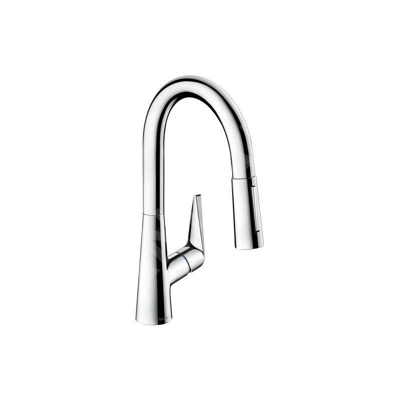 Hansgrohe Talis M51 - Mitigeur d'évier M5116-H160 avec douchette extractible, sBox, chrome 73850000