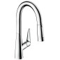 Hansgrohe Talis M51 - Mitigeur d'évier M5116-H160 avec douchette extractible, sBox, chrome 73850000