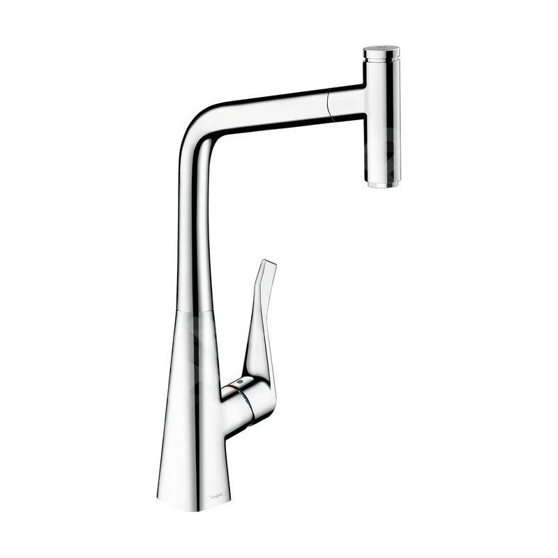 Hansgrohe Metris Select - Mitigeur d’évier 320 avec bec extractible, chrome 14884000