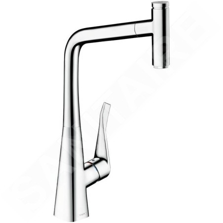 Hansgrohe Metris Select - Mitigeur d’évier 320 avec bec extractible, chrome 14884000