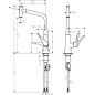 Hansgrohe Metris Select - Mitigeur d’évier 320 avec bec extractible, chrome 14884000