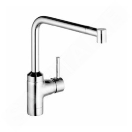 Kludi L-ine - Mitigeur d’évier avec douchette extractible, chrome 428210577