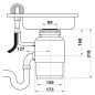 Sapho Accessoires - Broyeur de déchets de cuisine dans l'évier, 230V, 380W, interrupteur pneumatique MODEL56 Sapho Accessoires - Broyeur de déchets de cuisine dans l'évier, 230V, 380W, interrupteur pneumatique MODEL56