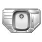 Novaservis Éviers - Évier, 490x780 mm avec trop-plein, inox DR49/78R Novaservis Éviers - Évier, 490x780 mm avec trop-plein, inox DR49/78R
