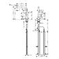 Hansgrohe M54 - Mitigeur d'évier Talis avec bec extractible, sBox, chrome noir brossé 72809340