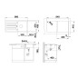 Blanco Favum 45 - Évier en silgranit, 860x435 mm, blanc 524229
