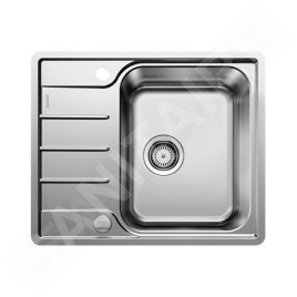 Blanco Lemis 45 - Évier, 605x500 mm, avec commande du vidage, inox brossé 525114