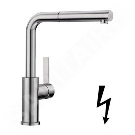 Blanco Lanora S - Mitigeur d’évier avec douchette extractible, inox brossé 525126