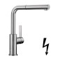 Blanco Lanora S - Mitigeur d’évier avec douchette extractible, inox brossé 525126