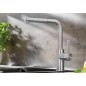 Blanco Lanora S - Mitigeur d’évier avec douchette extractible, inox brossé 525126