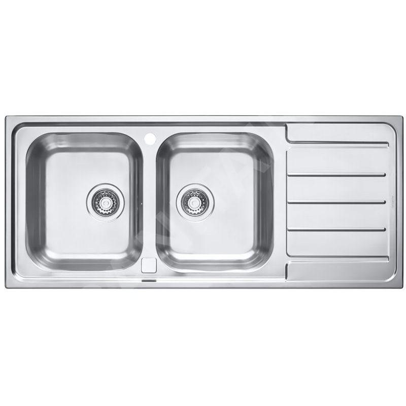 Alveus Line Maxim - Évier 1160x500 mm, avec commande du vidage, inox 1087975