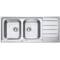 Alveus Line Maxim - Évier 1160x500 mm, avec commande du vidage, inox 1087975