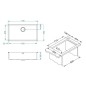 Alveus Quadrix - Évier 790x450 mm, inox 1092477