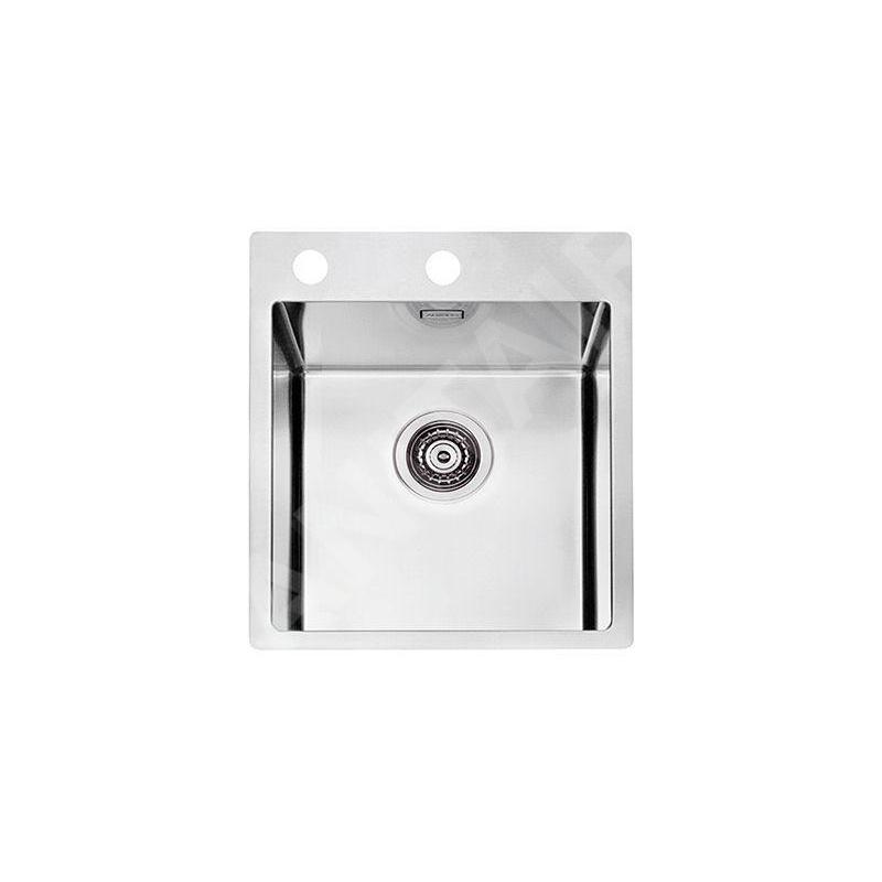Alveus Pure - Évier 405x525 mm, avec commande du vidage, inox 1103607