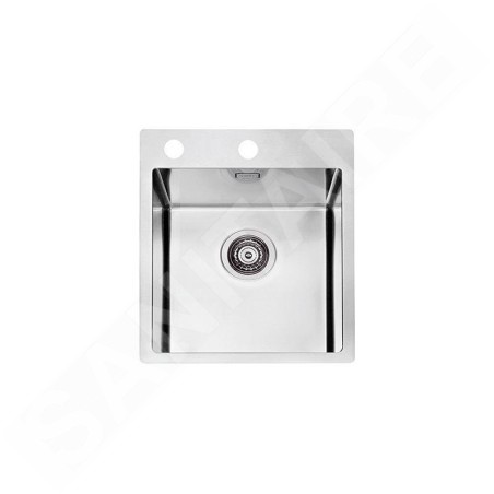 Alveus Pure - Évier 405x525 mm, avec commande du vidage, inox 1103607